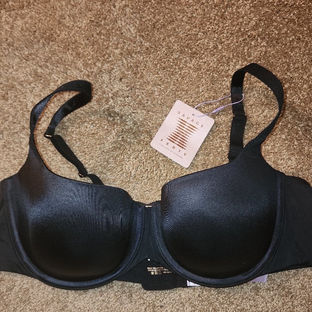 Savage X Fenty, black bra,sz 40D, NWT